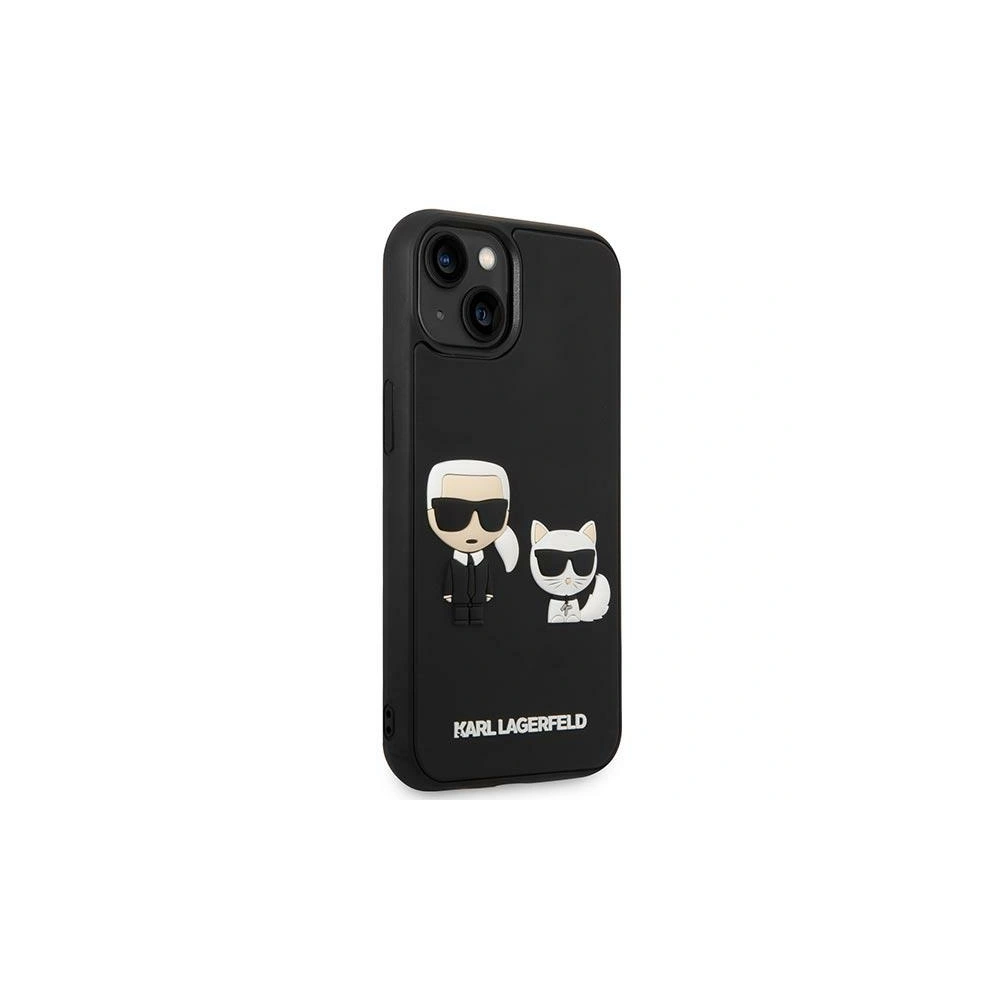 Etui Karl Lagerfeld KLHCP14S3DRKCK Apple iPhone 14 czarny/black hardcase Karl&Choupette Ikonik 3D