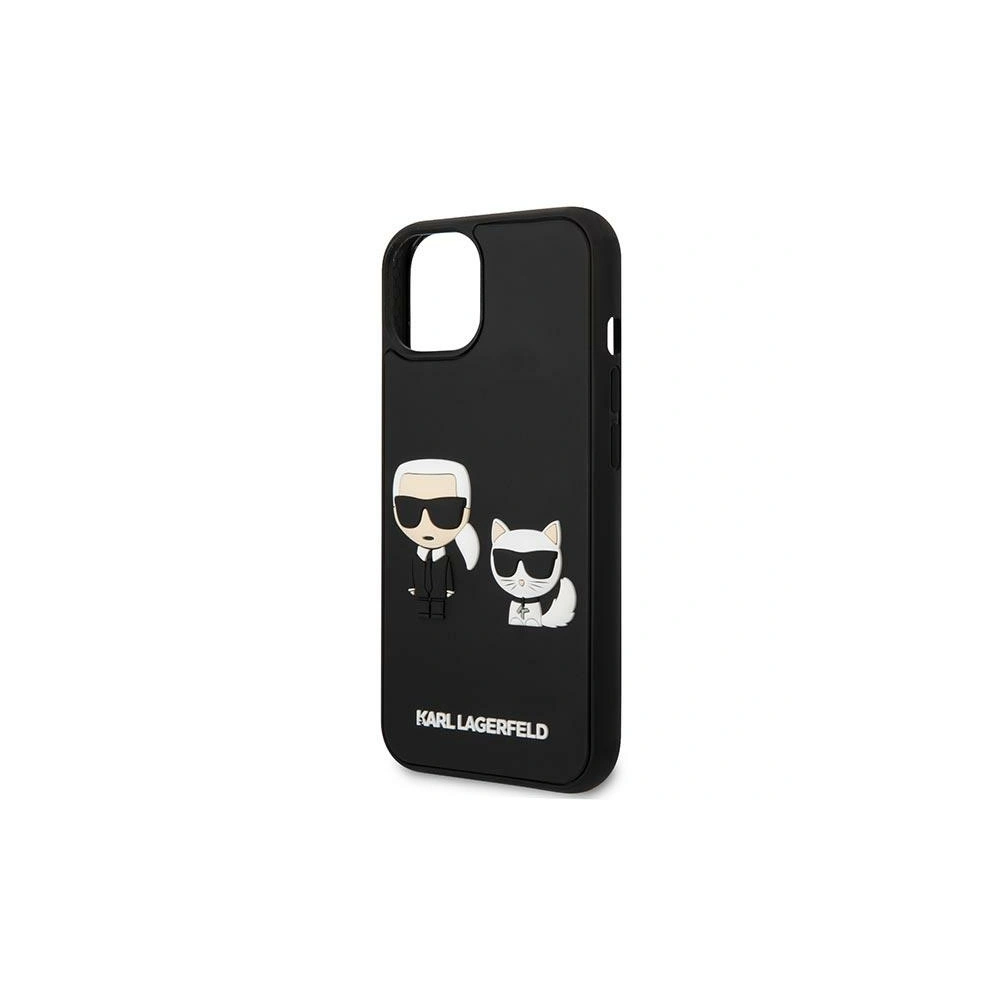 Etui Karl Lagerfeld KLHCP14S3DRKCK Apple iPhone 14 czarny/black hardcase Karl&Choupette Ikonik 3D