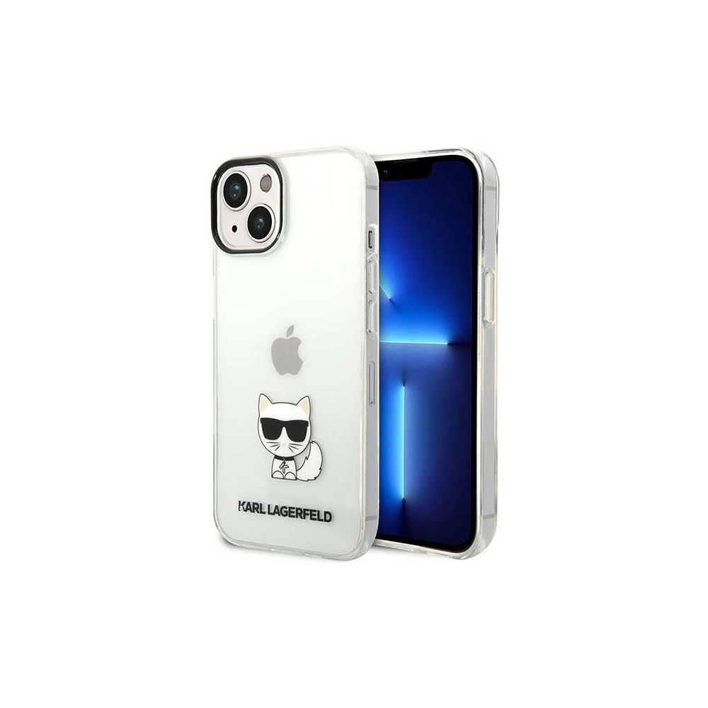 Etui Karl Lagerfeld KLHCP14SCTTR Apple iPhone 14 hardcase przeźroczysty/transparent Choupette Body