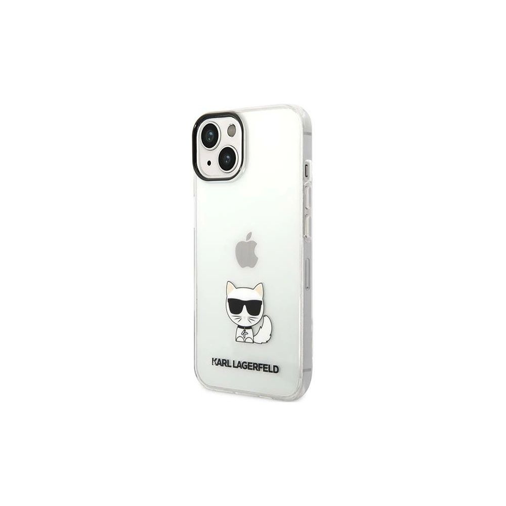 Etui Karl Lagerfeld KLHCP14SCTTR Apple iPhone 14 hardcase przeźroczysty/transparent Choupette Body