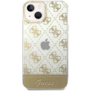Etui Guess GUHCP14MHG4MHG Apple iPhone 14 Plus / 15 Plus złoty/gold hardcase 4G Pattern Script