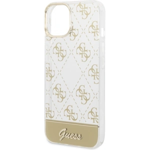 Etui Guess GUHCP14MHG4MHG Apple iPhone 14 Plus / 15 Plus złoty/gold hardcase 4G Pattern Script