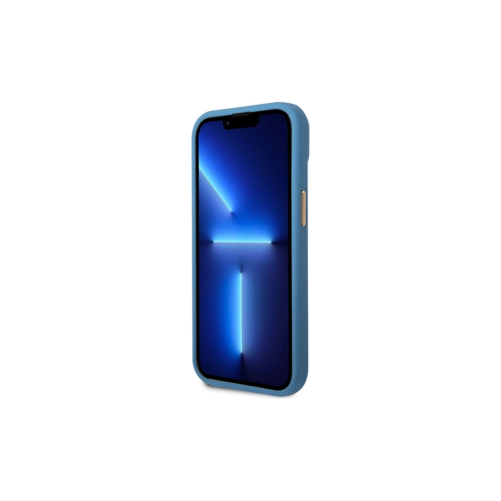 Etui Guess GUHCP14MHG4SHB Apple iPhone 14 Plus / 15 Plus niebieski/blue hard case 4G Vintage Gold Logo