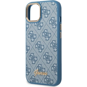 Etui Guess GUHCP14MHG4SHB Apple iPhone 14 Plus / 15 Plus niebieski/blue hard case 4G Vintage Gold Logo