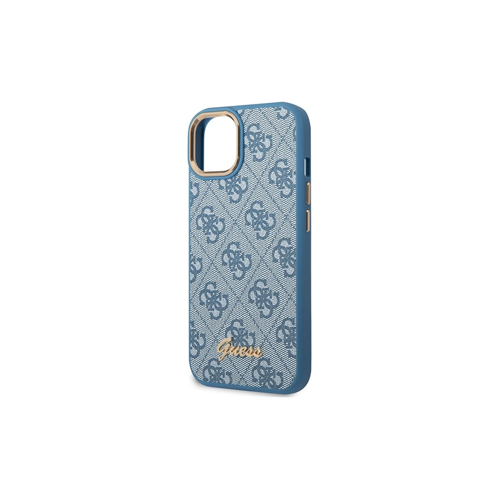 Etui Guess GUHCP14MHG4SHB Apple iPhone 14 Plus / 15 Plus niebieski/blue hard case 4G Vintage Gold Logo