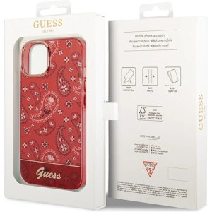 Etui Guess GUHCP14MHGBNHR Apple iPhone 14 Plus / 15 Plus czerwony/red hardcase Bandana Paisley