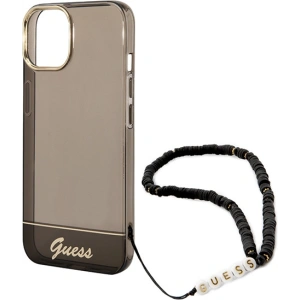 Etui Guess GUHCP14MHGCOHK Apple iPhone 14 Plus / 15 Plus czarny/black hardcase Translucent Pearl Strap