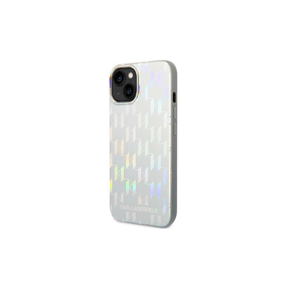 Etui Karl Lagerfeld KLHCP14SLGMMSV3 Apple iPhone 14 hardcase srebrny/silver Monogram Iridescent