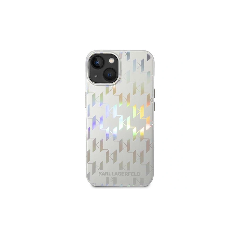 Etui Karl Lagerfeld KLHCP14SLGMMSV3 Apple iPhone 14 hardcase srebrny/silver Monogram Iridescent