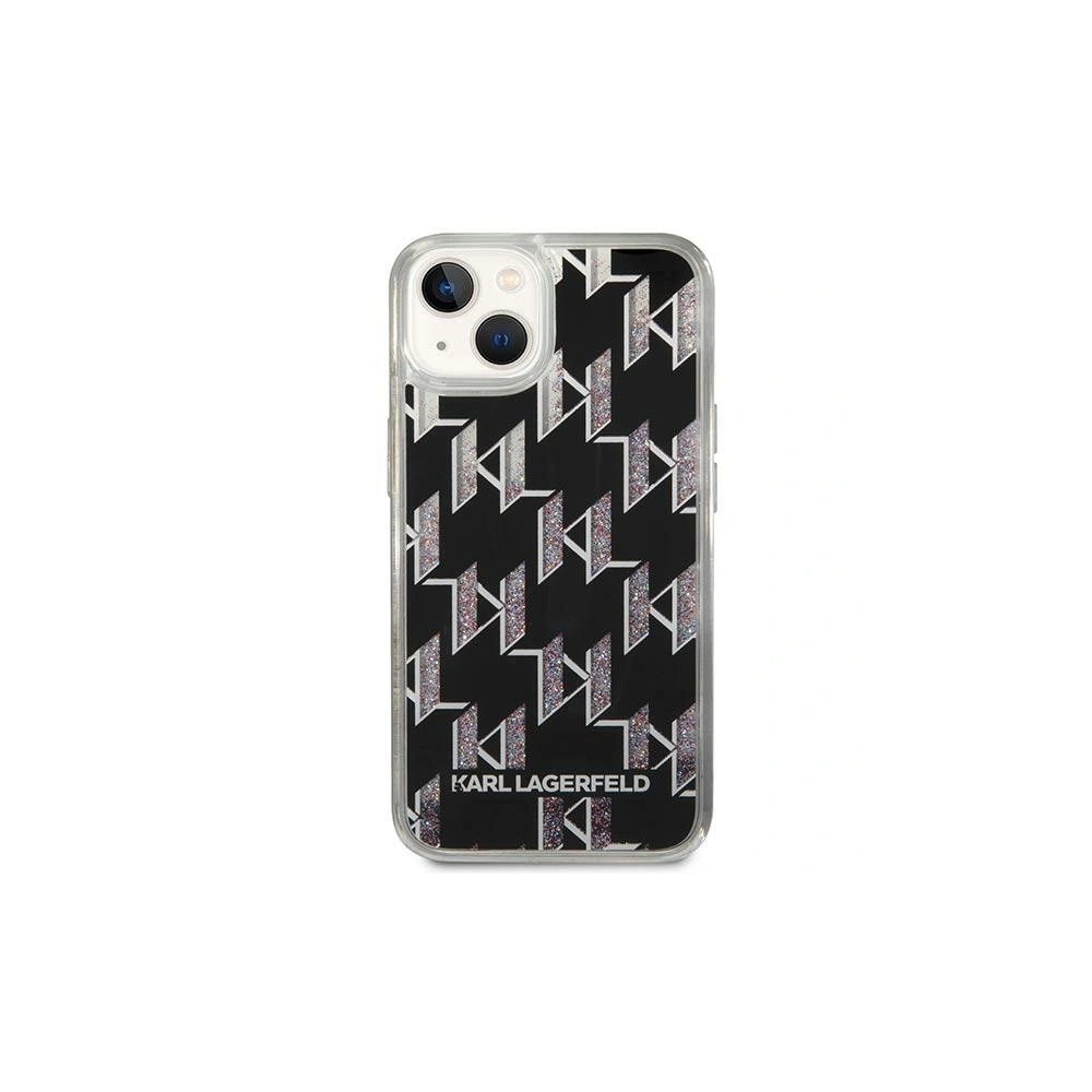 Etui Karl Lagerfeld KLHCP14SLMNMK Apple iPhone 14 hardcase czarny/black Liquid Glitter Monogram