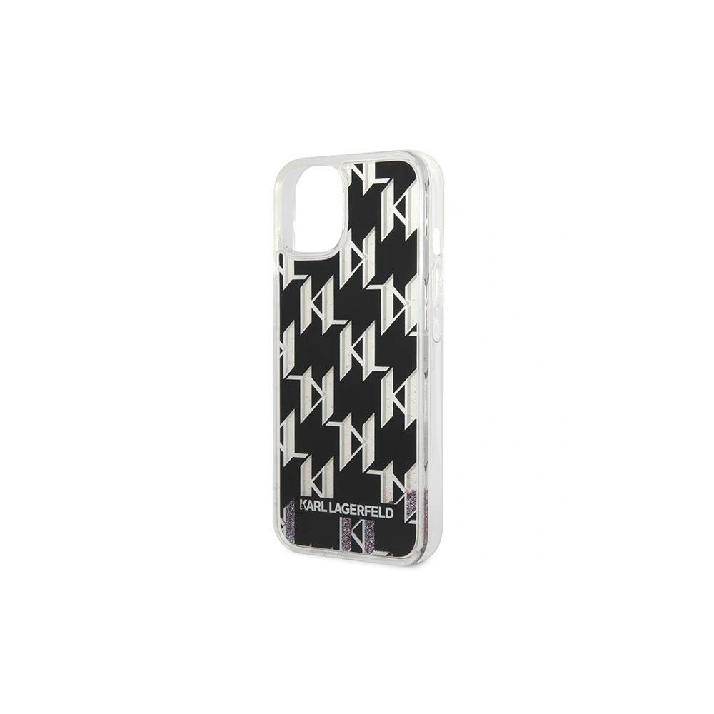 Etui Karl Lagerfeld KLHCP14SLMNMK Apple iPhone 14 hardcase czarny/black Liquid Glitter Monogram