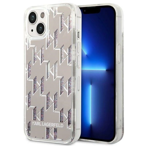 Kup Etui Karl Lagerfeld KLHCP14SLMNMS Apple iPhone 14 hardcase argintiu/silver Liquid Glitter Monogram - KLD1054 - {ean13} - Sklep Home Screen