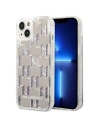 Etui Karl Lagerfeld KLHCP14SLMNMS Apple iPhone 14 hardcase srebrny/silver Liquid Glitter Monogram
