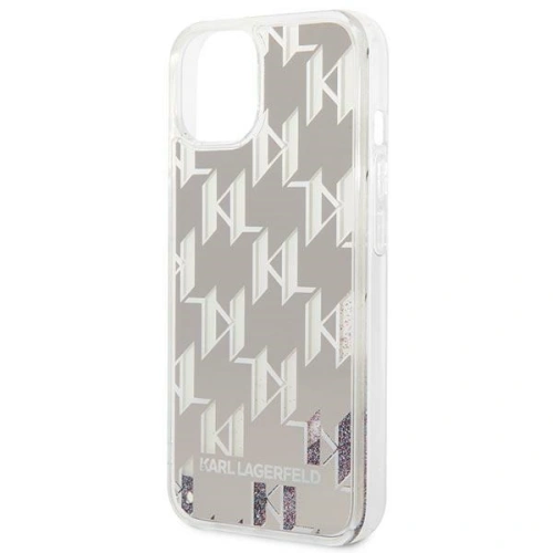 Kup Etui Karl Lagerfeld KLHCP14SLMNMS Apple iPhone 14 hardcase srebrny/silver Liquid Glitter Monogram - KLD1054 - {ean13} - Sklep Home Screen