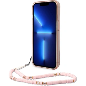 Etui Guess GUHCP14MHGCOHP Apple iPhone 14 Plus / 15 Plus różowy/pink hardcase Translucent Pearl Strap