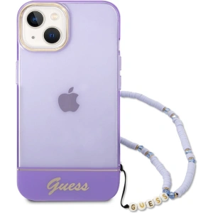 Etui Guess GUHCP14MHGCOHU Apple iPhone 14 Plus / 15 Plus fioletowy/purple hardcase Translucent Pearl Strap