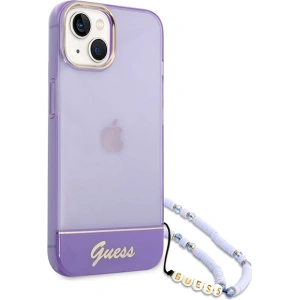Etui Guess GUHCP14MHGCOHU Apple iPhone 14 Plus / 15 Plus fioletowy/purple hardcase Translucent Pearl Strap