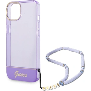 Etui Guess GUHCP14MHGCOHU Apple iPhone 14 Plus / 15 Plus fioletowy/purple hardcase Translucent Pearl Strap