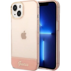 Etui Guess GUHCP14MHGCOP Apple iPhone 14 Plus / 15 Plus różowy/pink hardcase Translucent