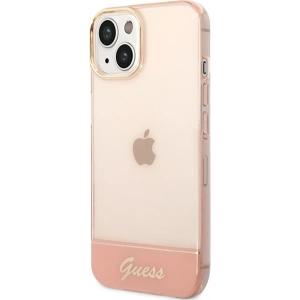 Etui Guess GUHCP14MHGCOP Apple iPhone 14 Plus / 15 Plus różowy/pink hardcase Translucent