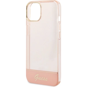 Etui Guess GUHCP14MHGCOP Apple iPhone 14 Plus / 15 Plus różowy/pink hardcase Translucent