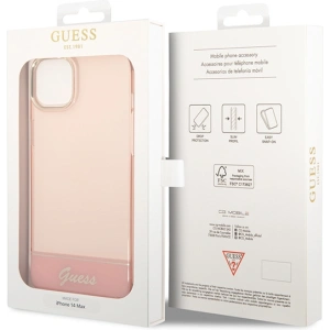 Etui Guess GUHCP14MHGCOP Apple iPhone 14 Plus / 15 Plus różowy/pink hardcase Translucent
