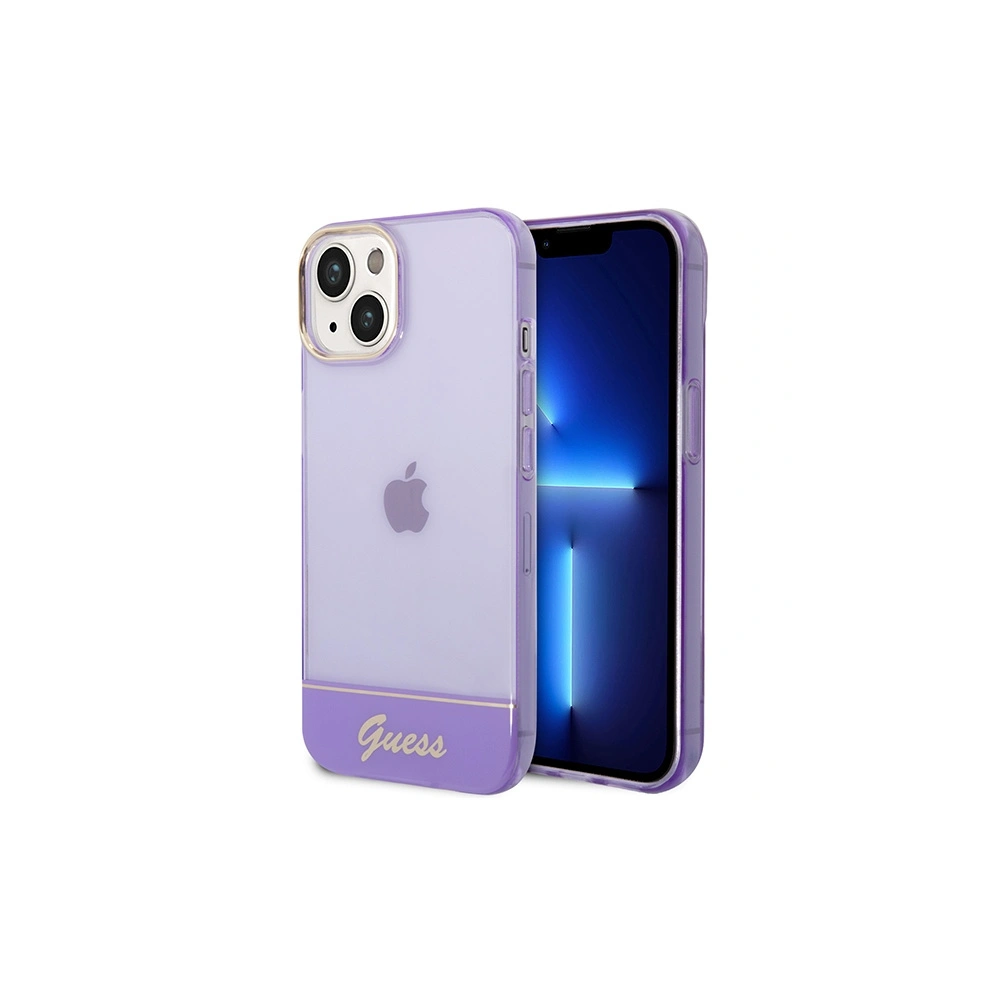 Etui Guess GUHCP14MHGCOU Apple iPhone 14 Plus / 15 Plus fioletowy/purple hardcase Translucent