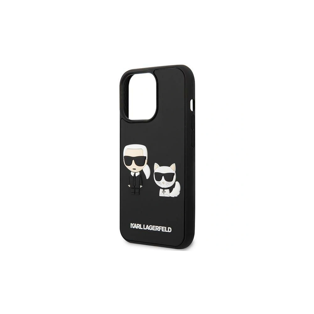 Etui Karl Lagerfeld KLHCP14X3DRKCK Apple iPhone 14 Pro Max czarny/black hardcase Karl&Choupette Ikonik 3D