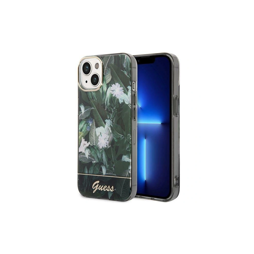 Etui Guess GUHCP14MHGJGHA Apple iPhone 14 Plus / 15 Plus zielony/green hardcase Jungle Collection