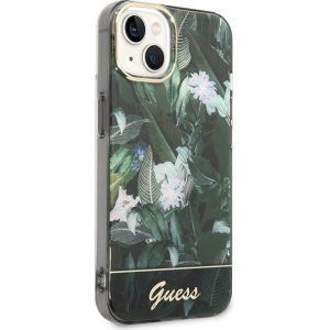 Etui Guess GUHCP14MHGJGHA Apple iPhone 14 Plus / 15 Plus zielony/green hardcase Jungle Collection