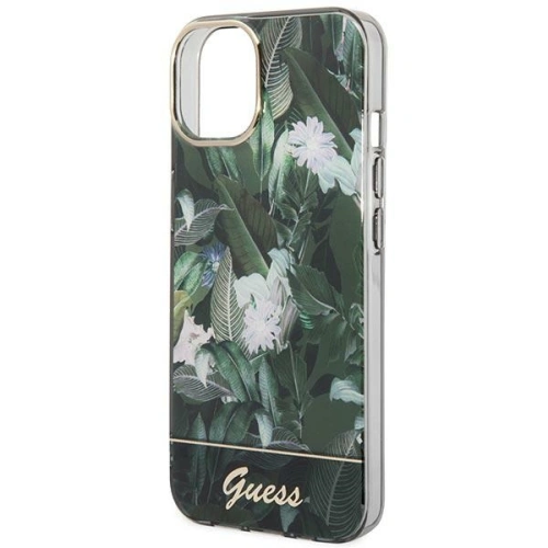 Buy Guess GUHCP14MHGJGHA Apple iPhone 14 Plus / 15 Plus green hardcase Jungle Collection - GUE1996 - {ean13} - Home Screen Store Europe