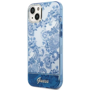 Etui Guess GUHCP14MHGPLHB Apple iPhone 14 Plus / 15 Plus niebieski/blue hardcase Porcelain Collection