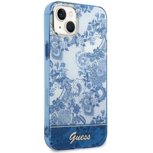 Etui Guess GUHCP14MHGPLHB Apple iPhone 14 Plus / 15 Plus niebieski/blue hardcase Porcelain Collection
