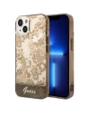 Guess GUHCP14MHGPLHC Apple iPhone 14 Plus / 15 Plus ochre hardcase Porcelain Collection