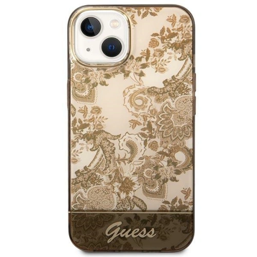 Buy Guess GUHCP14MHGPLHC Apple iPhone 14 Plus / 15 Plus ochre hardcase Porcelain Collection - GUE1998 - {ean13} - Home Screen Store Europe
