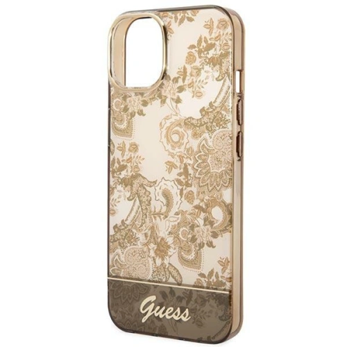 Buy Guess GUHCP14MHGPLHC Apple iPhone 14 Plus / 15 Plus ochre hardcase Porcelain Collection - GUE1998 - {ean13} - Home Screen Store Europe