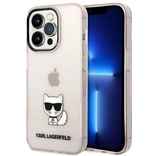Kup Case Karl Lagerfeld KLHCP14XCTTRI Apple iPhone 14 Pro Max Hardcase rosa/pink Transparent Choupette Body - KLD1063 - {ean13} - Sklep Home Screen