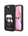 Case Karl Lagerfeld KLHCP14XGFKPK Apple iPhone 14 Pro Max Hardcase schwarz/black Glitter Flakes Ikonik