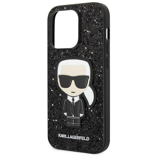 Kup Etui Karl Lagerfeld KLHCP14XGFKPK Apple iPhone 14 Pro Max hardcase negru/black Glitter Flakes Ikonik - KLD1064 - {ean13} - Sklep Home Screen