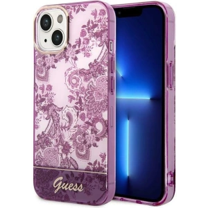 Etui Guess GUHCP14MHGPLHF Apple iPhone 14 Plus / 15 Plus fuksja/fuschia hardcase Porcelain Collection