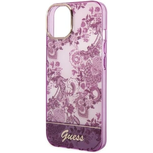 Etui Guess GUHCP14MHGPLHF Apple iPhone 14 Plus / 15 Plus fuksja/fuschia hardcase Porcelain Collection
