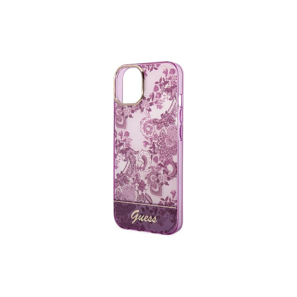 Etui Guess GUHCP14MHGPLHF Apple iPhone 14 Plus / 15 Plus fuksja/fuschia hardcase Porcelain Collection
