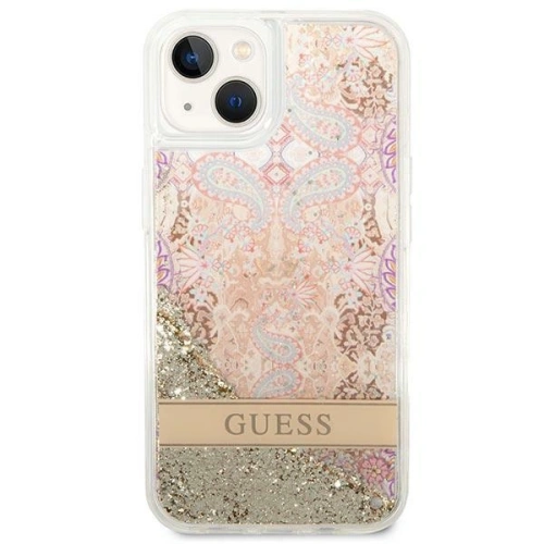 Kup Etui Guess GUHCP14MLFLSD Apple iPhone 14 Plus / 15 Plus aur/ gold hardcase Paisley Liquid Glitter - GUE2000 - {ean13} - Sklep Home Screen