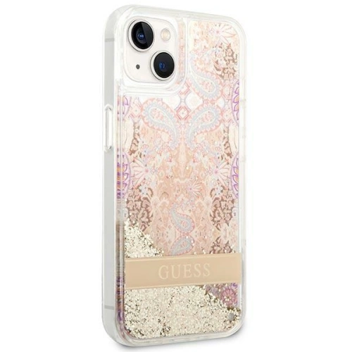 Kup Case Guess GUHCP14MLFLSD Apple iPhone 14 Plus / 15 Plus gold/hartschale Paisley Flüssigglitzer - GUE2000 - {ean13} - Sklep Home Screen