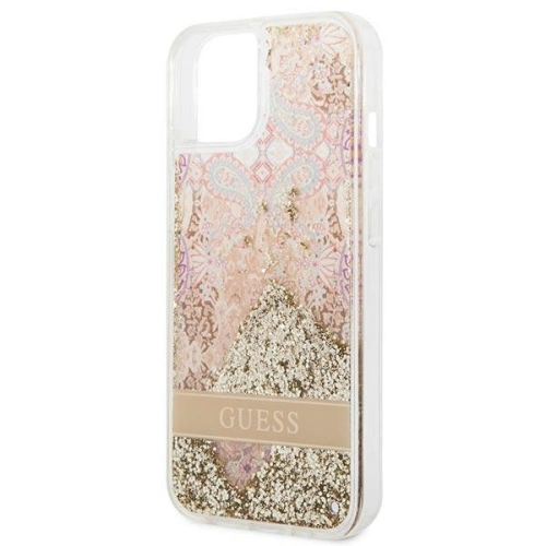 Kup Case Guess GUHCP14MLFLSD Apple iPhone 14 Plus / 15 Plus gold/hartschale Paisley Flüssigglitzer - GUE2000 - {ean13} - Sklep Home Screen