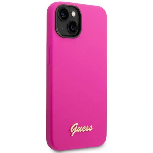 Kup Case Guess GUHCP14MSLSMF Apple iPhone 14 Plus / 15 Plus fuchsie/hard case Silikon Vintage Gold Logo - GUE2001 - {ean13} - Sklep Home Screen