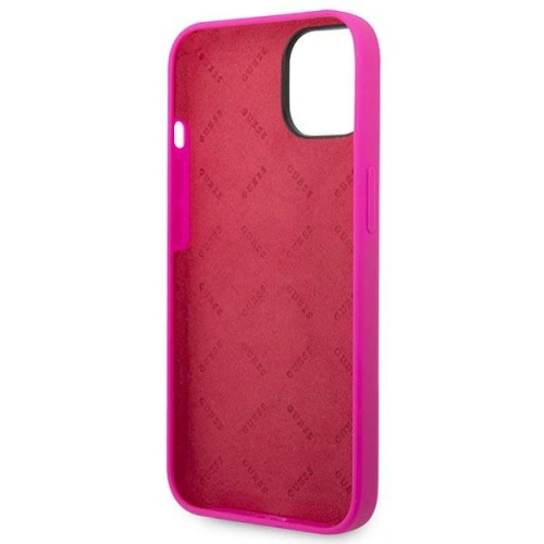 Kup Etui Guess GUHCP14MSLSMF Apple iPhone 14 Plus / 15 Plus fuchsie/fuchsie tvrdý kryt Silikonové Vintage Zlaté Logo - GUE2001 - {ean13} - Sklep Home Screen
