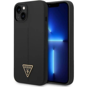 Etui Guess GUHCP14MSLTGK Apple iPhone 14 Plus / 15 Plus czarny/black hardcase Silicone Triangle