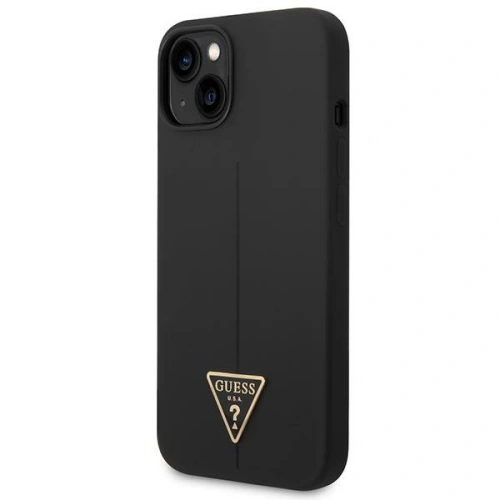 Buy Guess GUHCP14MSLTGK Apple iPhone 14 Plus / 15 Plus black hardcase Silicone Triangle - GUE2003 - {ean13} - Home Screen Store Europe