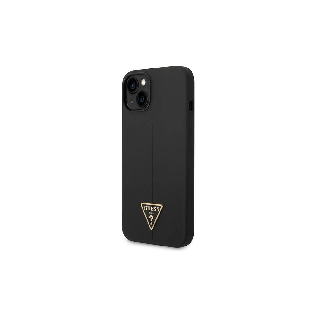 Etui Guess GUHCP14MSLTGK Apple iPhone 14 Plus / 15 Plus czarny/black hardcase Silicone Triangle